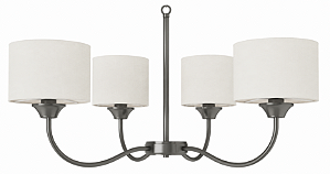 Lustre Alba 4 Braços LU-449 Foco Metallo 4 Lâmpadas E27 | Lustre Decorativo Moderno