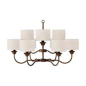 Lustre Alba 9 Braços LU-432-9 Foco Metallo 9 Lâmpadas E27 | Lustre Decorativo Moderno