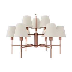 Lustre Amalfi 9 Braços LU-419-9 Foco Metallo 9 Lâmpadas E27 | Lustre Decorativo Moderno