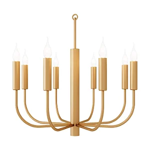 Lustre Amália 8 Braços LU-428 Foco Metallo 8 Lâmpadas E14 | Lustre Decorativo Clássico Contemporâneo