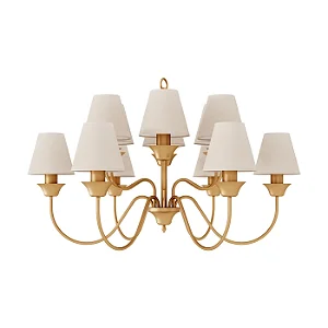 Lustre Belga 12 Braços LU-409-12 Foco Metallo 12 Lâmpadas E27 | Lustre Decorativo Moderno