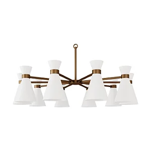 Lustre Belluno 10 Braços LU-427-10 Foco Metallo 10 Lâmpadas E27 | Lustre Decorativo Moderno