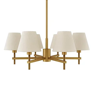 Lustre Leone 8 Braços 8x E27 para Sala de Jantar, Living e Hall de Entrada Foco Metallo LU-451