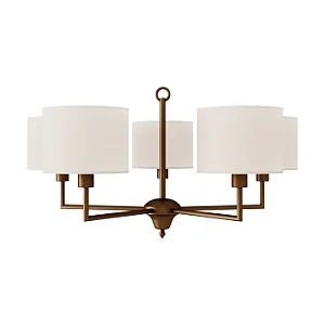 Lustre Vicenza 5 Lâmpadas E27 para Sala de Jantar, Living e Hall Moderno Foco Metallo LU-423