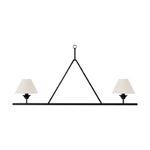 Pendente Faro 2 Lâmpadas E27 para Mesa de Jantar, Ilha Gourmet e Bancada Foco Metallo PE-516