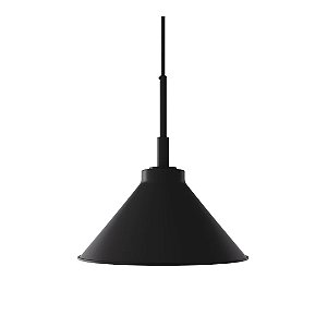 Pendente Trento 37cm 1 Lâmpada E27 para Bancada, Cozinha e Mesa de Jantar Foco Metallo PE-534-37
