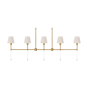 Pendente Volterra 5 Lâmpadas E27 para Mesa de Jantar, Ilha Gourmet e Living Foco Metallo PE-517