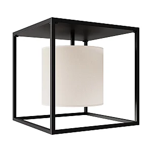 Plafon Scatola 1 Lâmpada E27 para Sala, Quarto, Cozinha e Hall Foco Metallo PL-803