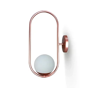 Arandela Itamonte Milla 46cm em Alumínio e Vidro Fosco Branco 1x G9 LED para Sala, Quarto e Corredor