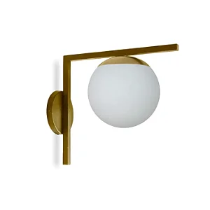 Arandela Itamonte Vertex 32cm em Alumínio e Vidro Fosco Branco 1x G9 LED Uso como Plafon para Sala e Corredor