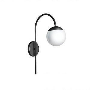 Arandela Itamonte Up P 273 47cm em Alumínio e Vidro Fosco Branco 1x G9 LED para Sala, Quarto e Corredor