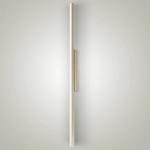 Arandela Itamonte Tech Uno G 277-301 101cm LED Integrado 24W Luz Direta Uso como Plafon em Alumínio e Acrílico Fosco 3000K 127V