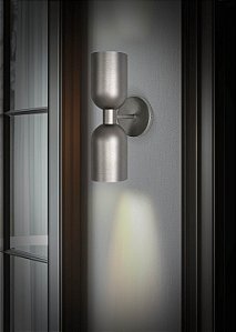 Arandela Itamonte Dueto 284 34cm 2x E27 em Alumínio LED Bulbo A60 Iluminação Decorativa