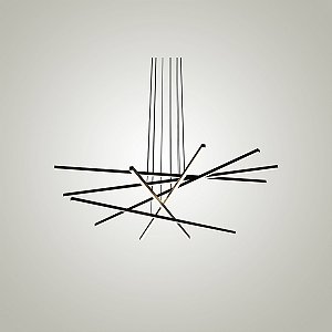 Pendente Tudo Itamonte Tech Seis P 1010x20mm LED Integrado 144W Alumínio Código 516-301