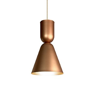 Pendente Dueto 546 Ø220x380mm 1x E27 LED Bulbo A60 Alumínio