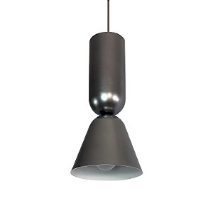 Pendente Dueto 547 Ø160x350mm 1x E27 LED Bulbo A60 Alumínio