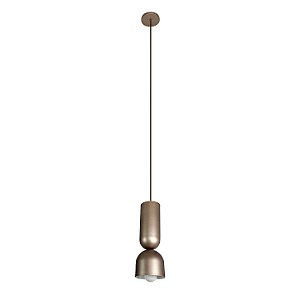Pendente Dueto 548 Ø135x360mm 1x E27 LED Bulbo A60 Alumínio