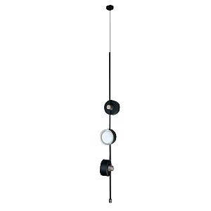 Pendente Olodum B3 552-302 1300x130mm LED Integrado 3x4W Vidro Fosco Branco
