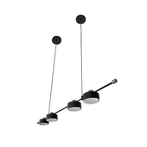 Pendente Olodum B4 553-302 1350x130mm LED Integrado 4x4W Vidro Fosco Branco