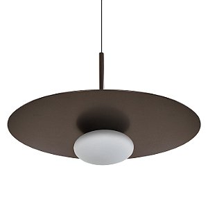 Pendente Voss 556-301 Ø230x60mm LED Integrado 4W Vidro Fosco Branco