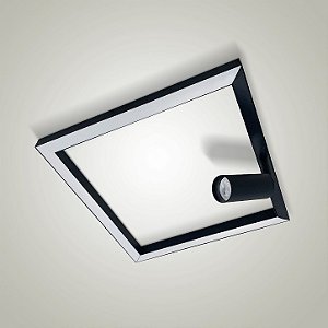 Plafon Itamonte Tech Soft G 520 x 520 x 20 mm LED Integrado 30W + 2 GU10 Perfil Slim 4297-302