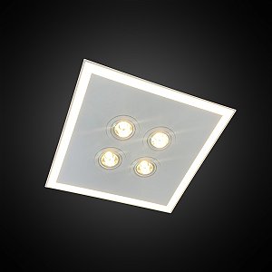 Luminária de Embutir Itamonte Tech Set 480 x 480 mm LED Integrado 42W + 4 PAR20 E27 Perfil Slim 4000K 2052-402