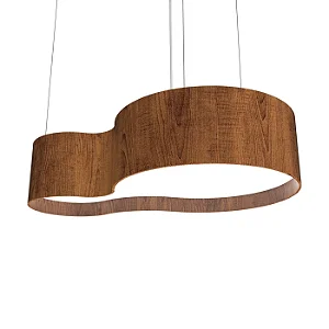 Pendente Accord KS II LED A-285LED 83x52x20cm 39W 1378lm IRC90 em Madeira
