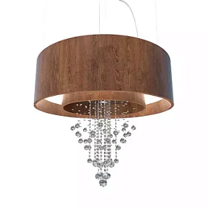 Pendente Accord Cristais LED A-298C 120x95cm 97W 3444lm IRC90 em Madeira