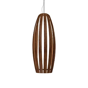 Pendente Accord Barril A-305 34,5x100cm em Madeira Design Contemporâneo