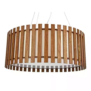 Pendente Accord Ripado A-1094 70x22cm em Madeira Design Contemporâneo
