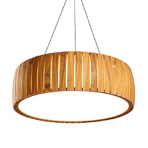 Pendente Accord Barril LED A-1114LED 90x19cm 85W 3034lm IRC90 em Madeira