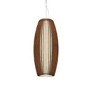 Pendente Accord Stecche A-1139 31x70cm em Madeira Design Contemporâneo