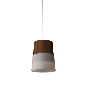 Pendente Accord Cônico A-1151 16x19cm em Madeira Design Contemporâneo