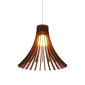 Pendente Accord Stecche A-1181 35x30cm em Madeira Design Contemporâneo