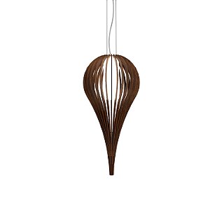 Pendente Accord Capadócia A-1189 27x45cm em Madeira Design Contemporâneo