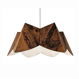 Pendente Accord Physalis A-1281 66x25cm em Madeira Design Contemporâneo