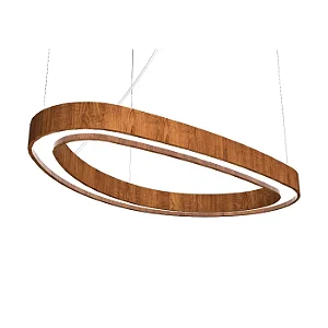 Pendente Accord Orgânico Slim A-1332LED 140x75,5x5cm LED Integrado 38W 1353lm IRC 90