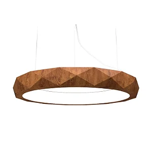 Pendente Accord Facetado A-1357LED 60x12cm LED Integrado 41W 2426lm IRC 90