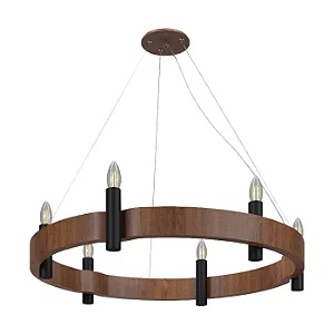 Pendente Accord Flow A-1525 60x15cm Design Contemporâneo Decorativo