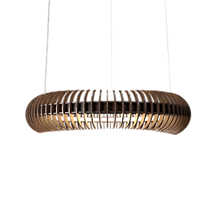 Pendente Accord Stecche Di Legno A-1535LED 104x20cm LED Integrado 36W 2116lm IRC 90