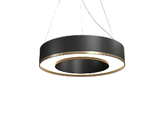 Pendente Accord Cilíndrico Latão A-1568LED 13,5x70cm LED Integrado 43W 1517lm IRC 90