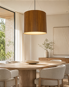 Pendente Cilíndrico Accord Petra A-1634 60x39cm Design Contemporâneo