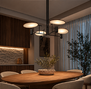 Pendente Accord Dot Petra A-1637 109,5x109,5x108cm Design Contemporâneo