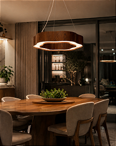Pendente Orgânico Accord A-1651LED 80x13cm LED Integrado Design Contemporâneo