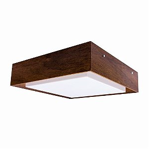 Plafon LED Accord Iluminação Meio Squadro A-587LED 40x40x12cm 26W 1550lm IRC90