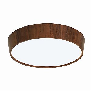 Plafon Accord Iluminação Cônico A-589 75x18cm Design Moderno em Madeira