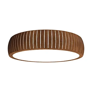 Plafon Accord Iluminação Barril A-5042 90x15cm Design Moderno em Madeira