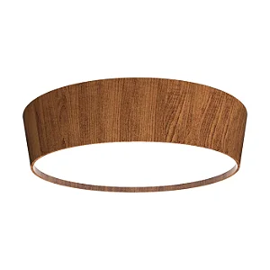 Plafon Accord Iluminação Cônico A-5109 55x18cm Design Moderno em Madeira