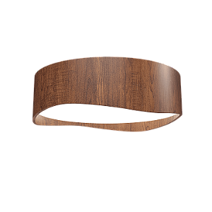 Plafon Accord Iluminação Horizon A-5114 60x18cm Design Moderno em Madeira