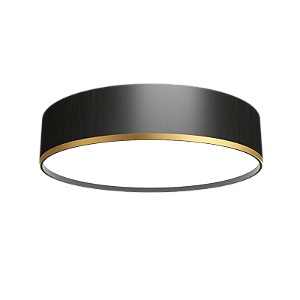 Plafon Accord Iluminação Cilíndrico Latão A-5120 70x15cm Design Moderno